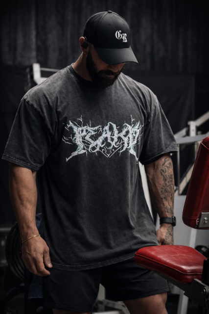 Acid Wash Oversize T-Shirt - Heavy Metal Tee